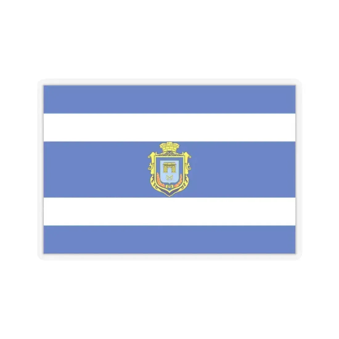 Flag of Kherson Ukraine - STICKER Vinyl Kiss-Cut Decal 2 Inch Transparent - The Sticker Space