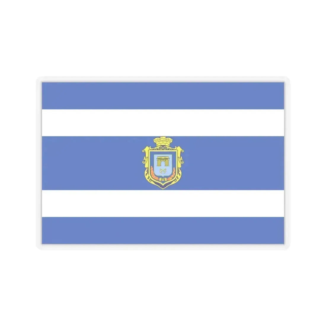 Flag of Kherson Ukraine - STICKER Vinyl Kiss-Cut Decal 3 Inch Transparent - The Sticker Space