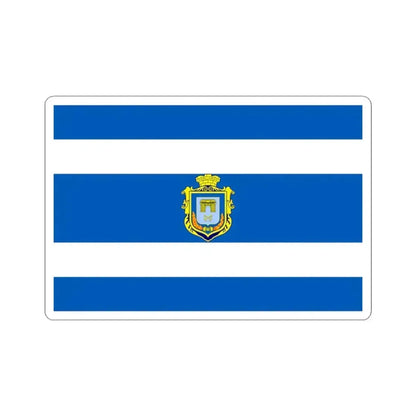 Flag of Kherson Ukraine - STICKER Vinyl Kiss-Cut Decal 3 Inch White - The Sticker Space