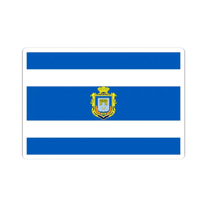 Flag of Kherson (Ukraine) STICKER Vinyl Kiss-Cut Decal 4 Inch White - The Sticker Space