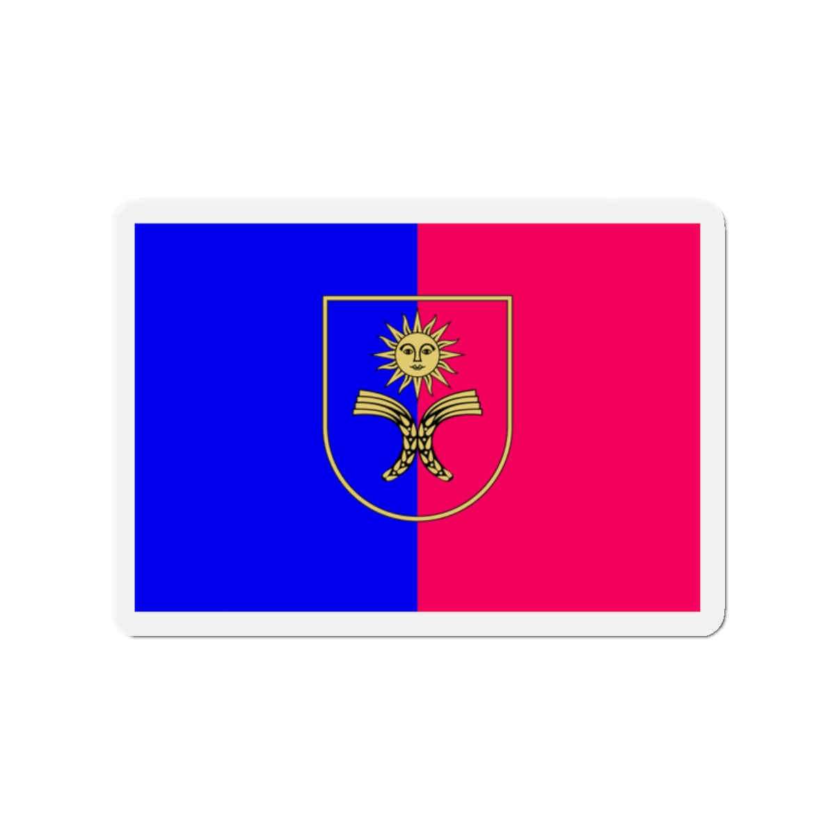 Flag of Khmelnytskyi Oblast Ukraine - Die-Cut Magnet-2" x 2"-The Sticker Space