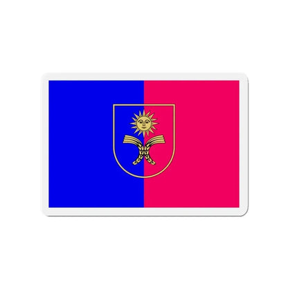 Flag of Khmelnytskyi Oblast Ukraine - Refrigerator Magnet 3 Inch - The Sticker Space