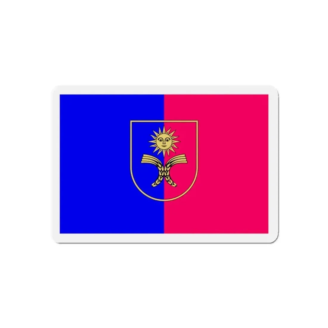 Flag of Khmelnytskyi Oblast Ukraine - Refrigerator Magnet 5 Inch - The Sticker Space
