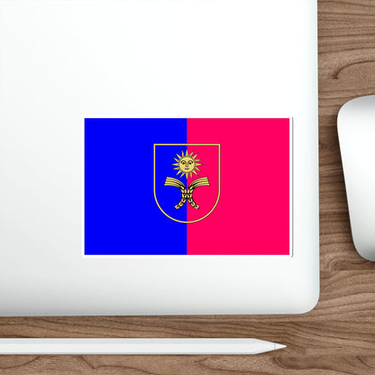 Flag of Khmelnytskyi Oblast Ukraine STICKER Vinyl Die-Cut Decal-The Sticker Space