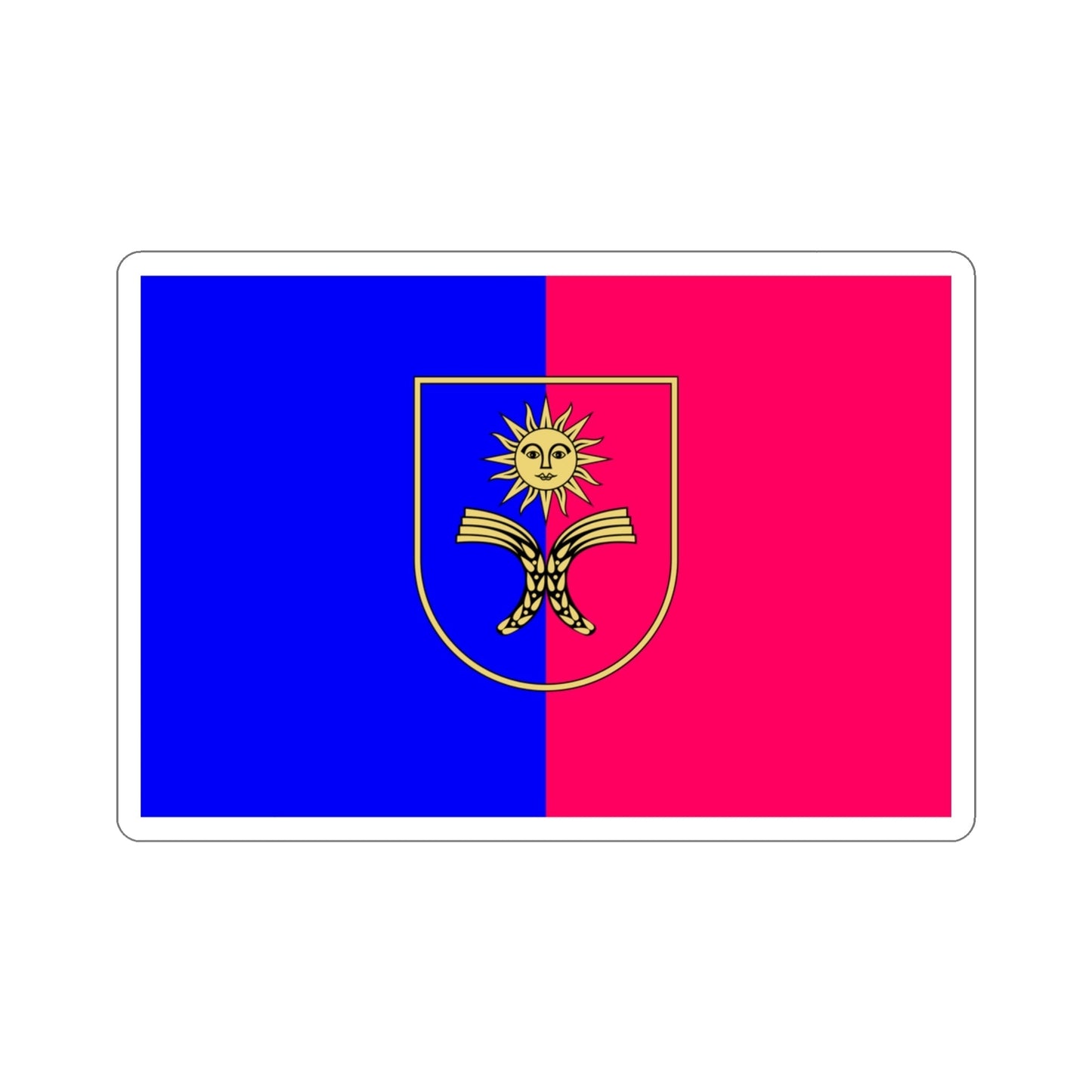 Flag of Khmelnytskyi Oblast Ukraine STICKER Vinyl Die-Cut Decal-3 Inch-The Sticker Space