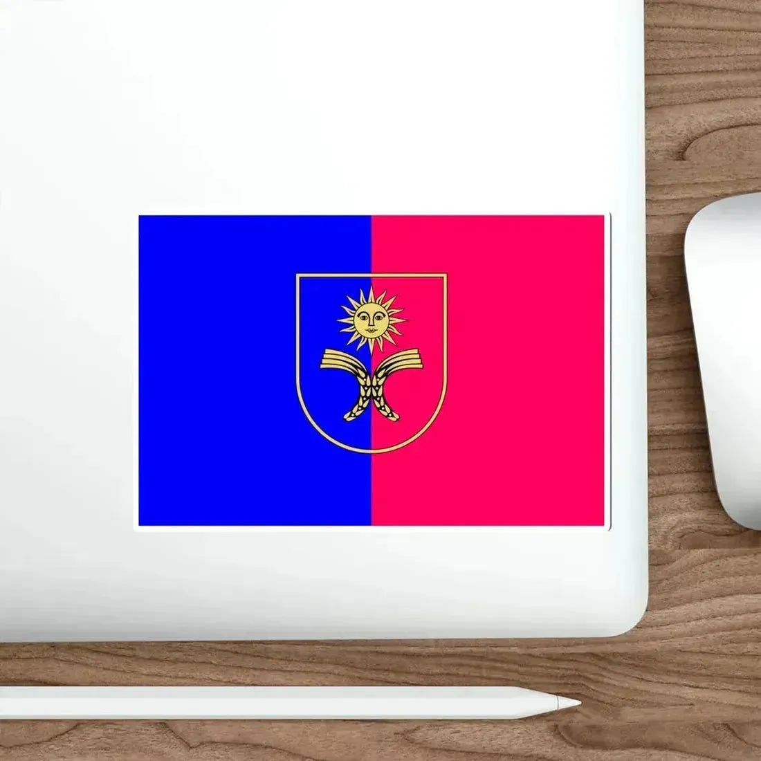Flag of Khmelnytskyi Oblast Ukraine STICKER Vinyl Die-Cut Decal - The Sticker Space