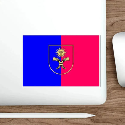 Flag of Khmelnytskyi Oblast Ukraine STICKER Vinyl Die-Cut Decal - The Sticker Space