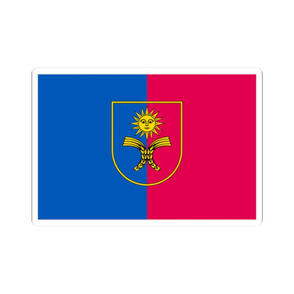 Flag of Khmelnytskyi Oblast (Ukraine) STICKER Vinyl Kiss-Cut Decal 2 Inch White - The Sticker Space