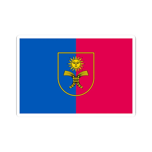 Flag of Khmelnytskyi Oblast (Ukraine) STICKER Vinyl Kiss-Cut Decal 2 Inch White - The Sticker Space