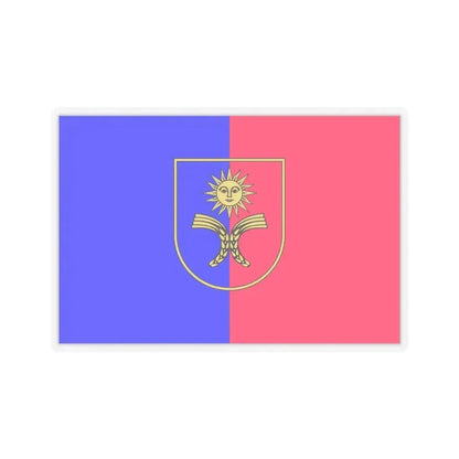 Flag of Khmelnytskyi Oblast Ukraine - STICKER Vinyl Kiss-Cut Decal 3 Inch Transparent - The Sticker Space