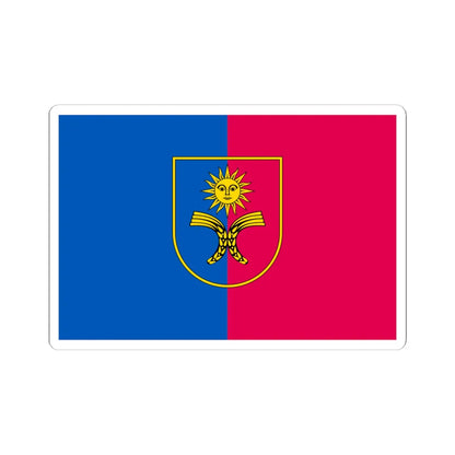 Flag of Khmelnytskyi Oblast (Ukraine) STICKER Vinyl Kiss-Cut Decal 6 Inch White - The Sticker Space