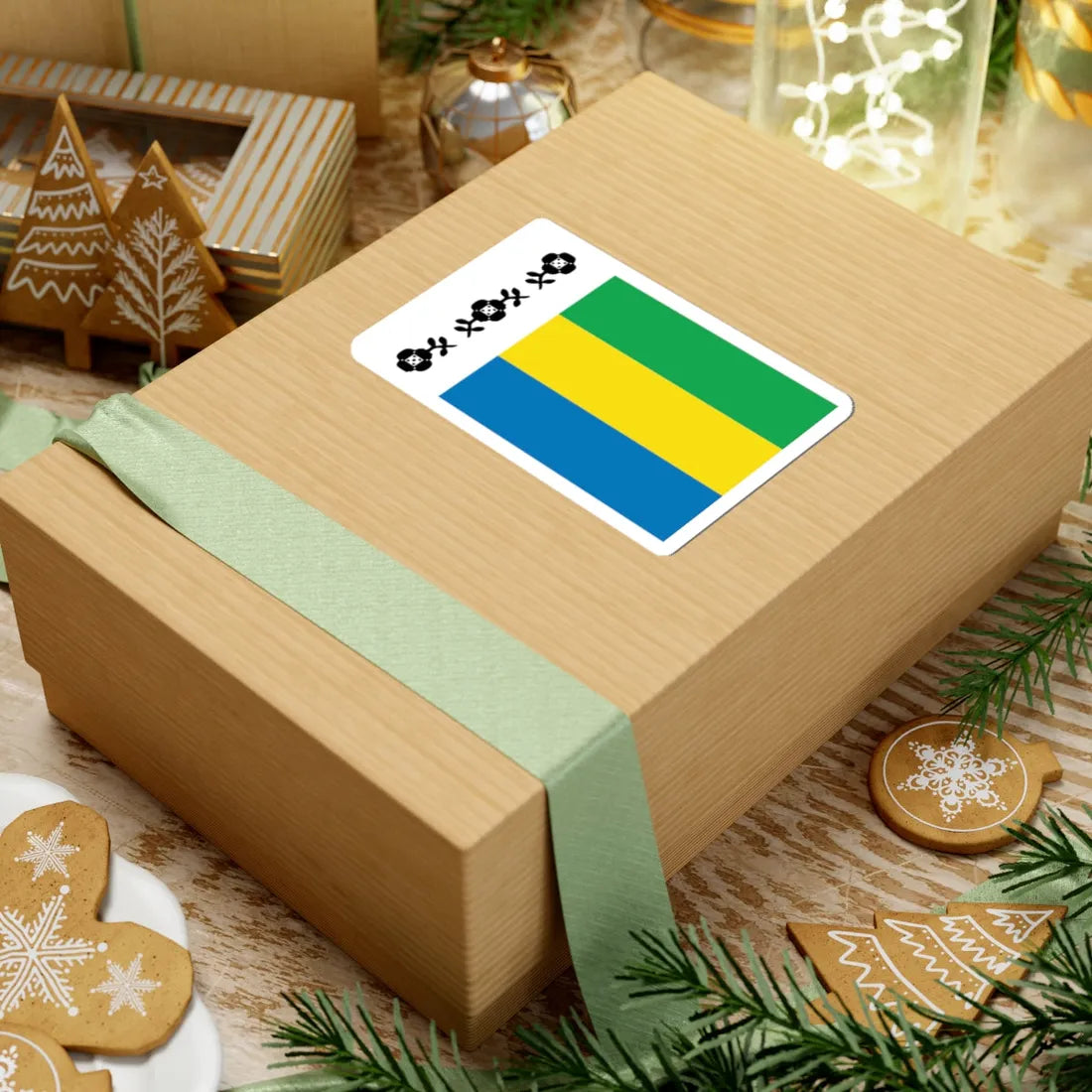 Flag of Khmelnytskyi Raion (Ukraine) STICKER Vinyl Kiss-Cut Decal - The Sticker Space