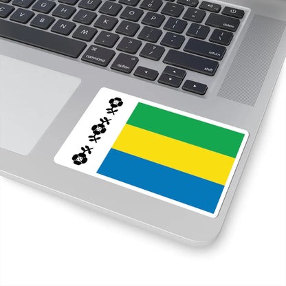 Flag of Khmelnytskyi Raion (Ukraine) STICKER Vinyl Kiss-Cut Decal - The Sticker Space