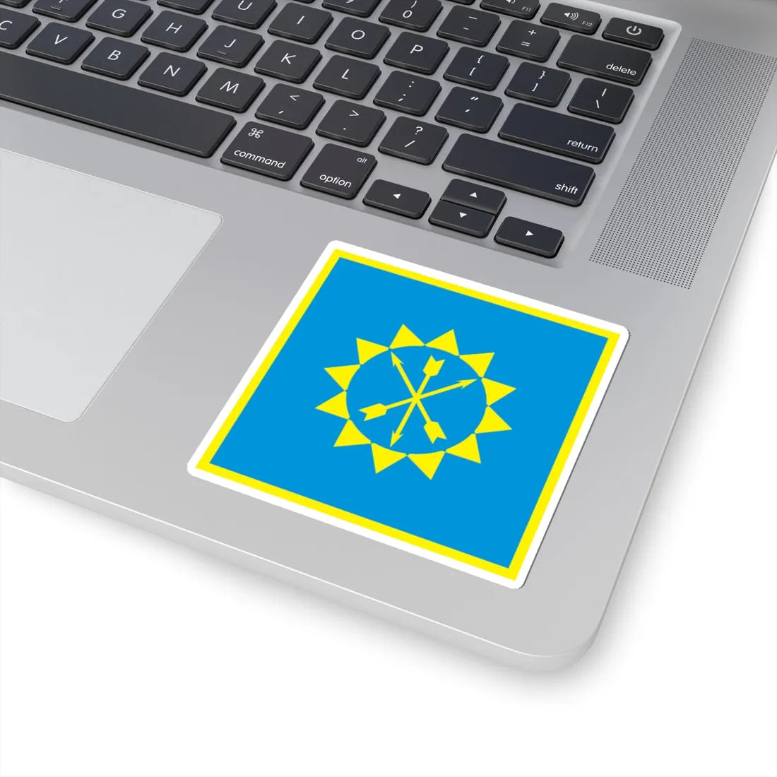 Flag of Khmelnytskyi (Ukraine) STICKER Vinyl Kiss-Cut Decal - The Sticker Space