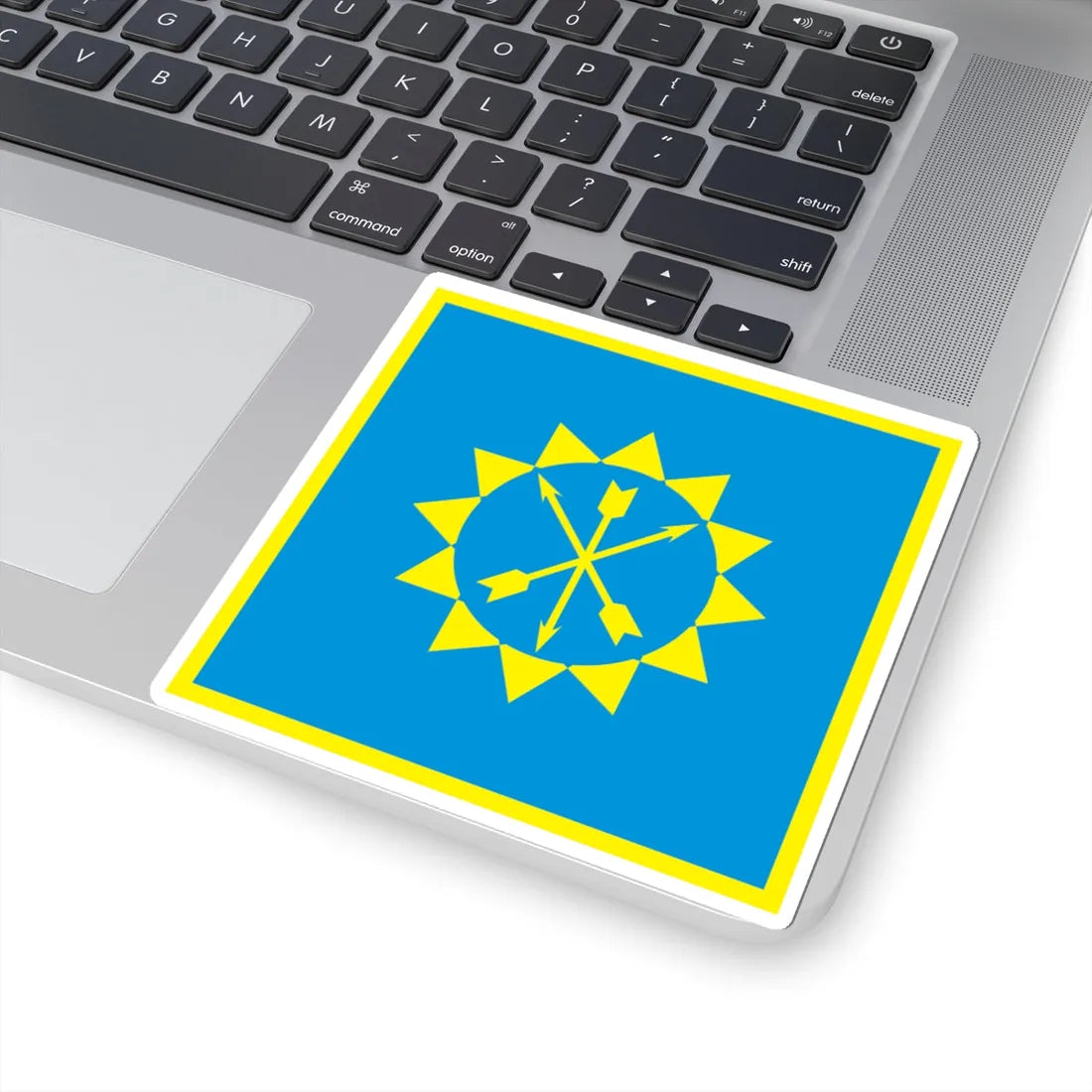 Flag of Khmelnytskyi (Ukraine) STICKER Vinyl Kiss-Cut Decal - The Sticker Space