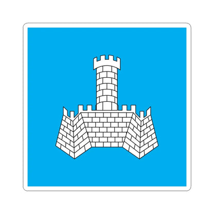 Flag of Khmilnyk (Ukraine) STICKER Vinyl Kiss-Cut Decal 4 Inch White - The Sticker Space