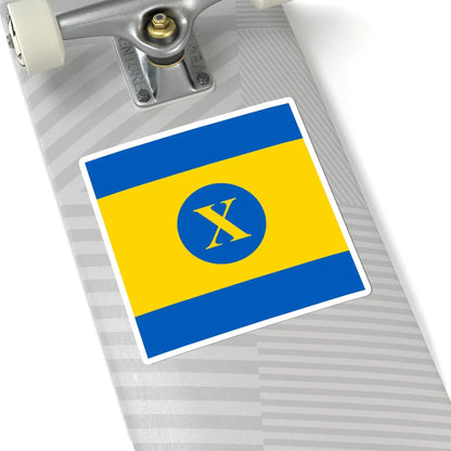 Flag of Khodoriv (Ukraine) STICKER Vinyl Kiss-Cut Decal - The Sticker Space