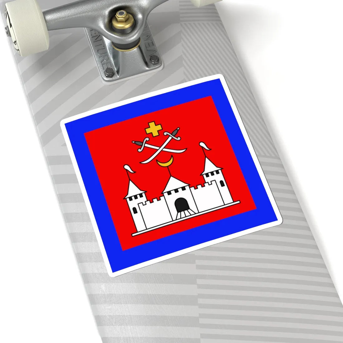 Flag of Khotyn (Ukraine) STICKER Vinyl Kiss-Cut Decal - The Sticker Space