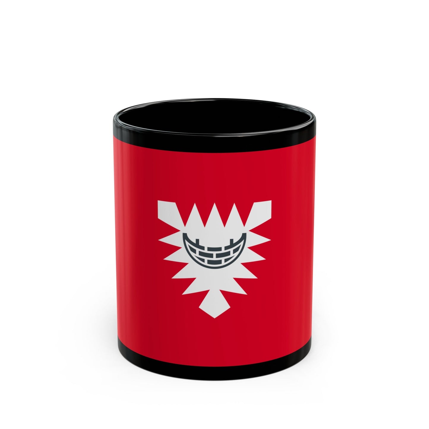 Flag of Kiel Germany - Black Coffee Mug-11oz-The Sticker Space