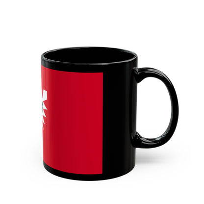 Flag of Kiel Germany - Black Coffee Mug-The Sticker Space