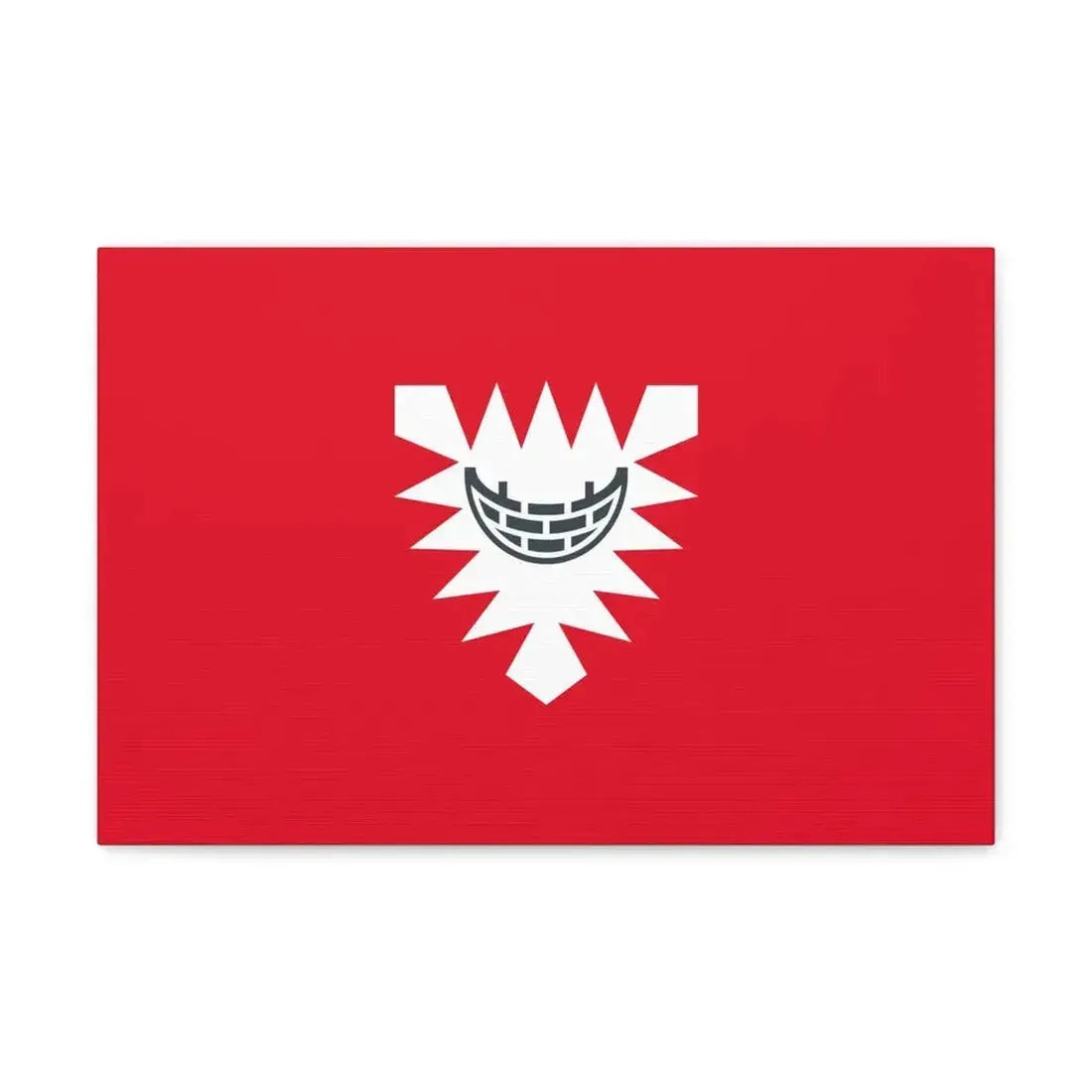 Flag of Kiel Germany - Canvas Wall Art 18″ x 12″ 1.25" - The Sticker Space