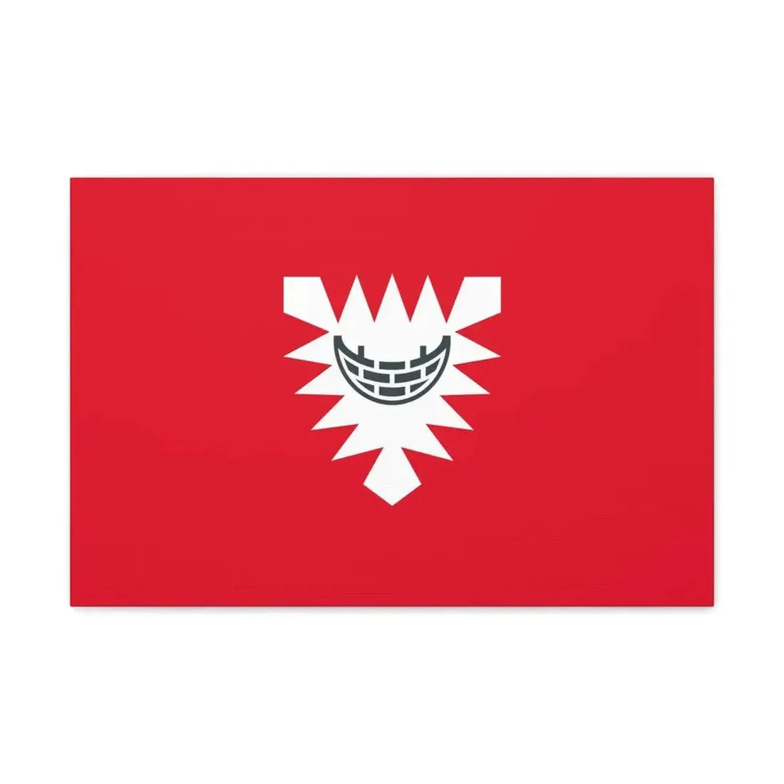 Flag of Kiel Germany - Canvas Wall Art 24″ x 16″ 1.25" - The Sticker Space