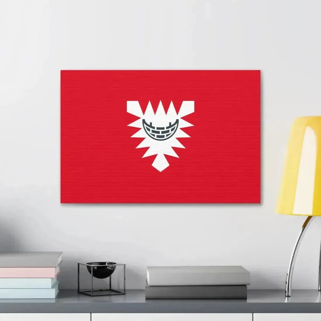 Flag of Kiel Germany - Canvas Wall Art - The Sticker Space
