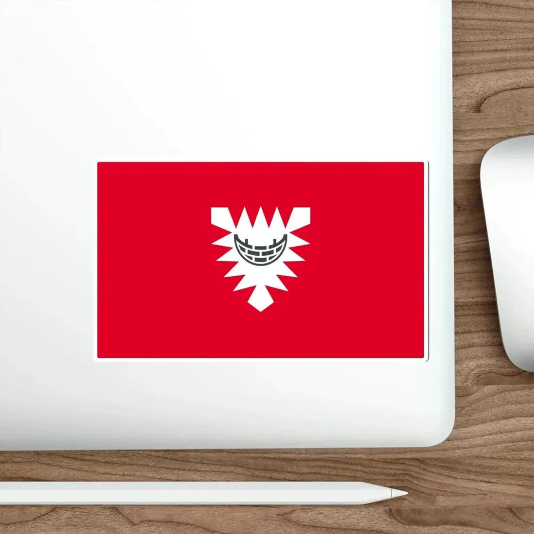 Flag of Kiel Germany STICKER Vinyl Die-Cut Decal - The Sticker Space