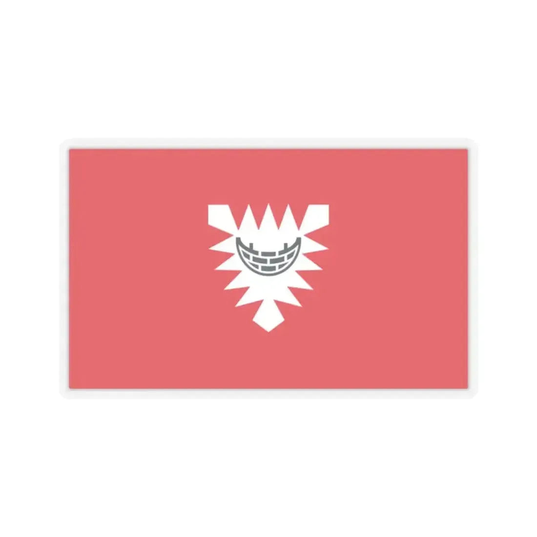 Flag of Kiel Germany - STICKER Vinyl Kiss-Cut Decal 2 Inch Transparent - The Sticker Space