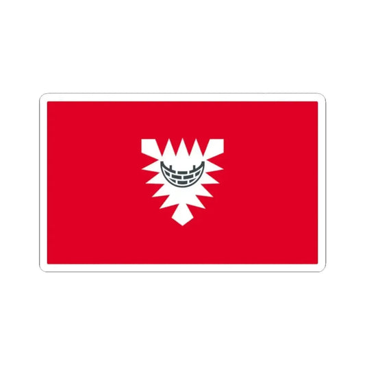 Flag of Kiel Germany - STICKER Vinyl Kiss-Cut Decal 2 Inch White - The Sticker Space
