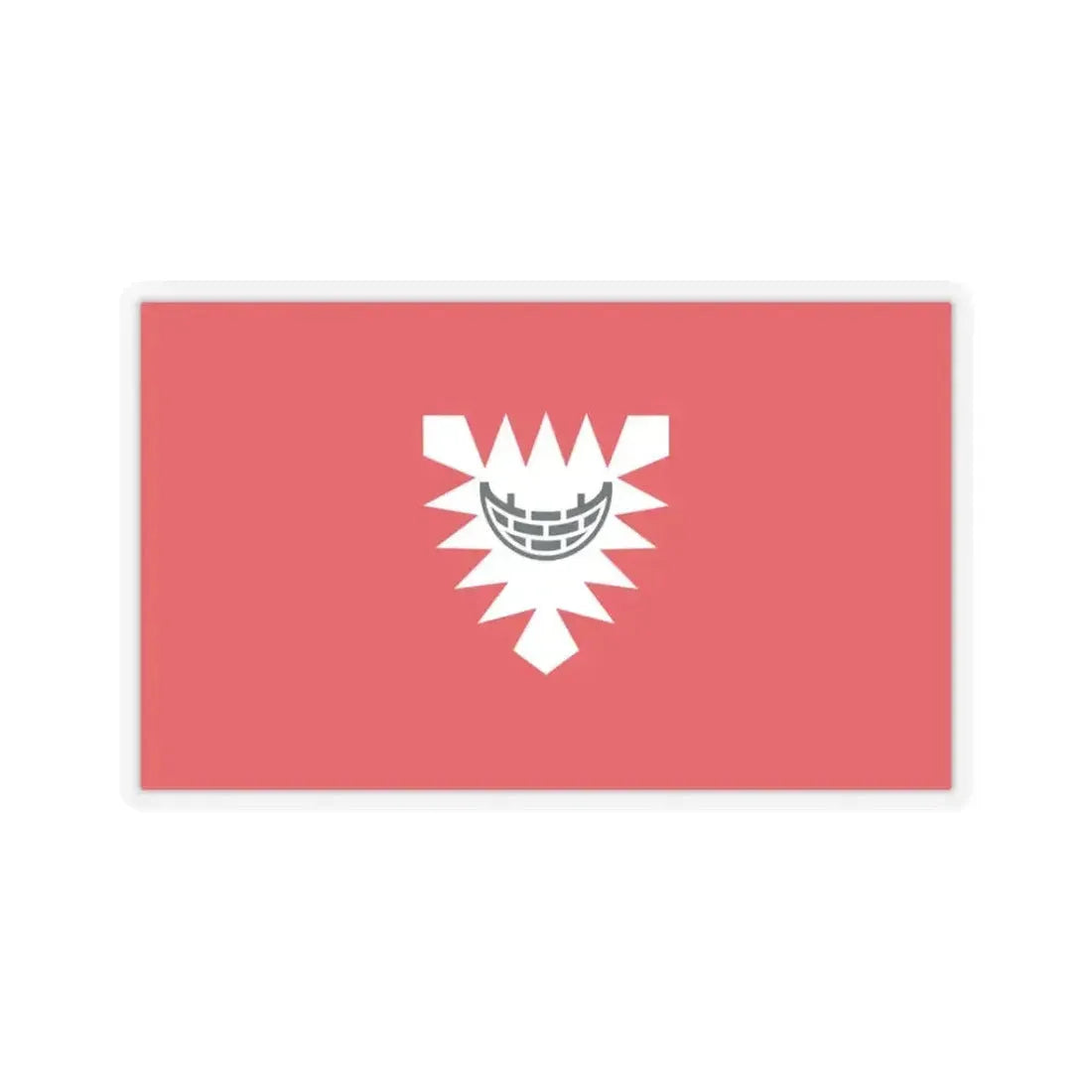 Flag of Kiel Germany - STICKER Vinyl Kiss-Cut Decal 3 Inch Transparent - The Sticker Space