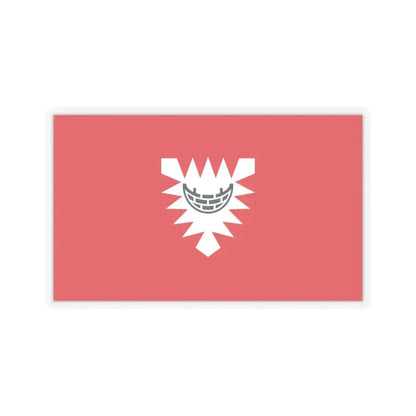 Flag of Kiel Germany - STICKER Vinyl Kiss-Cut Decal 3 Inch Transparent - The Sticker Space