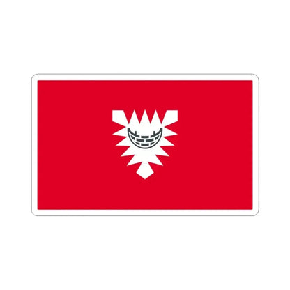 Flag of Kiel Germany - STICKER Vinyl Kiss-Cut Decal 3 Inch White - The Sticker Space