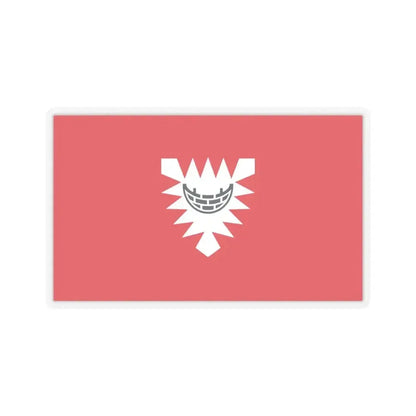 Flag of Kiel Germany - STICKER Vinyl Kiss-Cut Decal 4 Inch Transparent - The Sticker Space