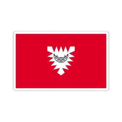 Flag of Kiel Germany - STICKER Vinyl Kiss-Cut Decal 4 Inch White - The Sticker Space