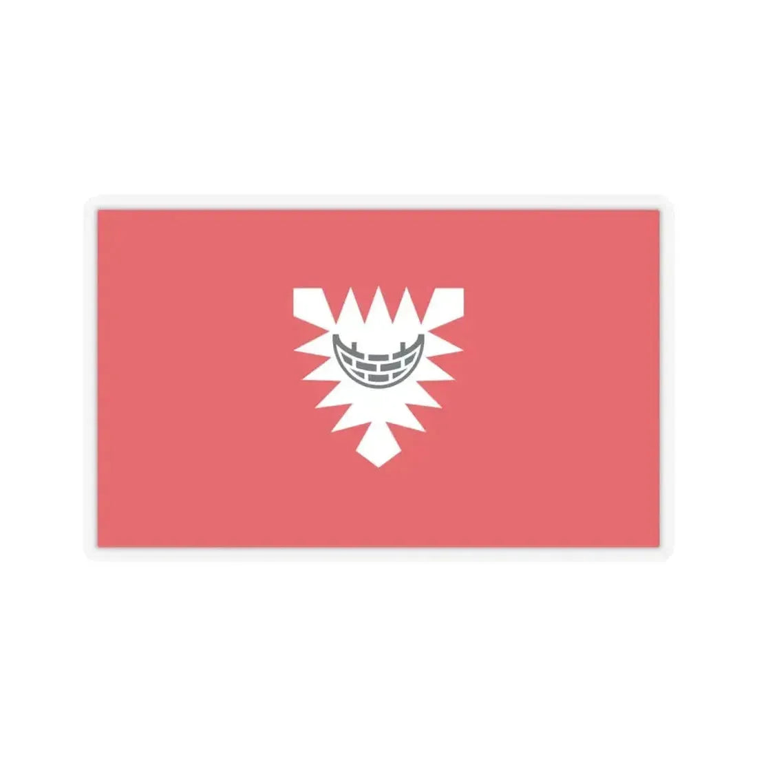 Flag of Kiel Germany - STICKER Vinyl Kiss-Cut Decal 6 Inch Transparent - The Sticker Space