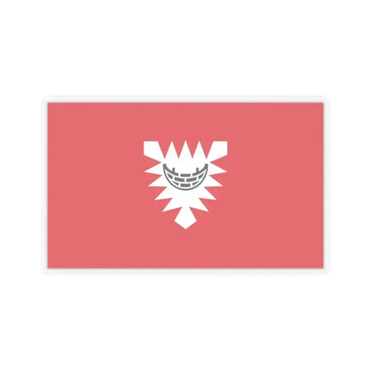 Flag of Kiel Germany - STICKER Vinyl Kiss-Cut Decal 6 Inch Transparent - The Sticker Space