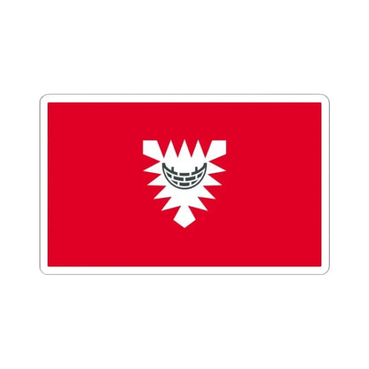 Flag of Kiel Germany - STICKER Vinyl Kiss-Cut Decal 6 Inch White - The Sticker Space