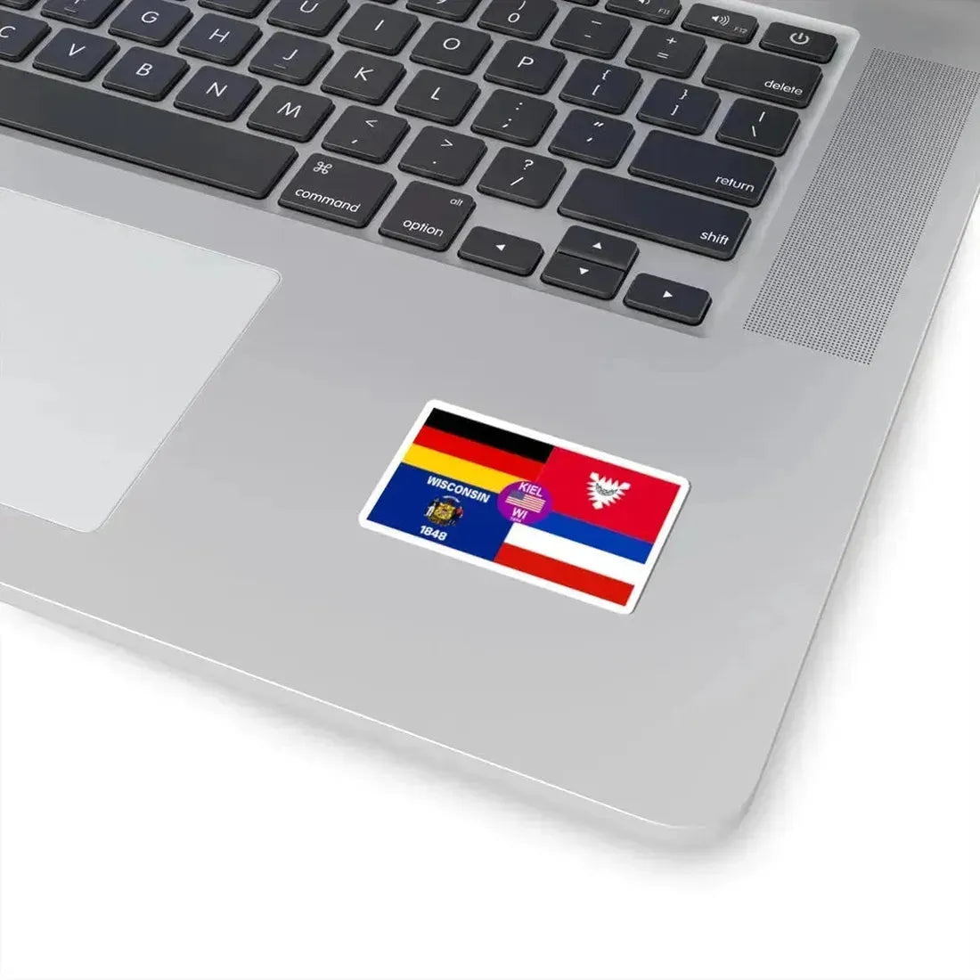 Flag of Kiel, Wisconsin - STICKER Vinyl Kiss-Cut Decal - The Sticker Space