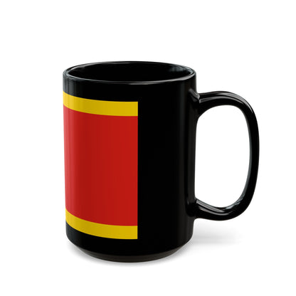 Flag of Kielce Poland - Black Coffee Mug-The Sticker Space