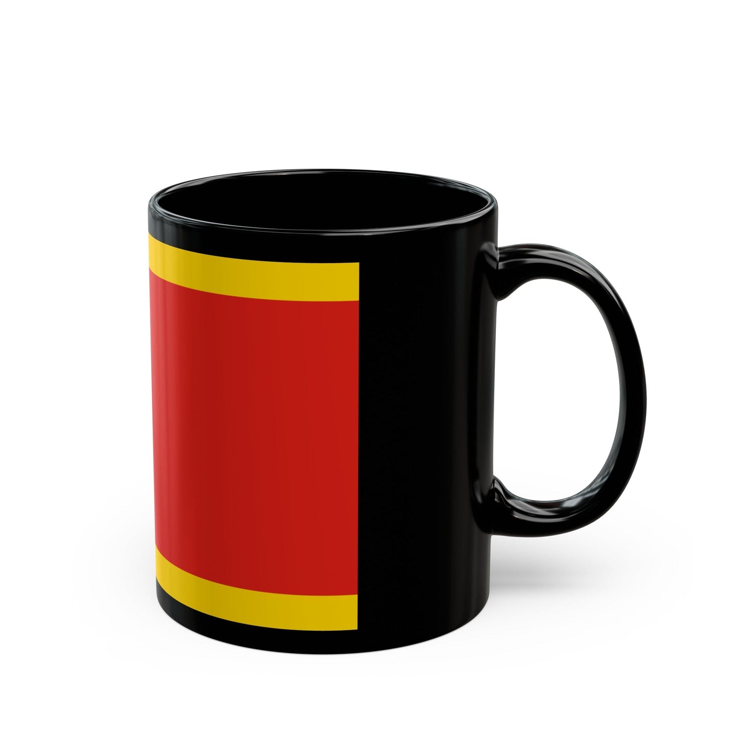 Flag of Kielce Poland - Black Coffee Mug-The Sticker Space