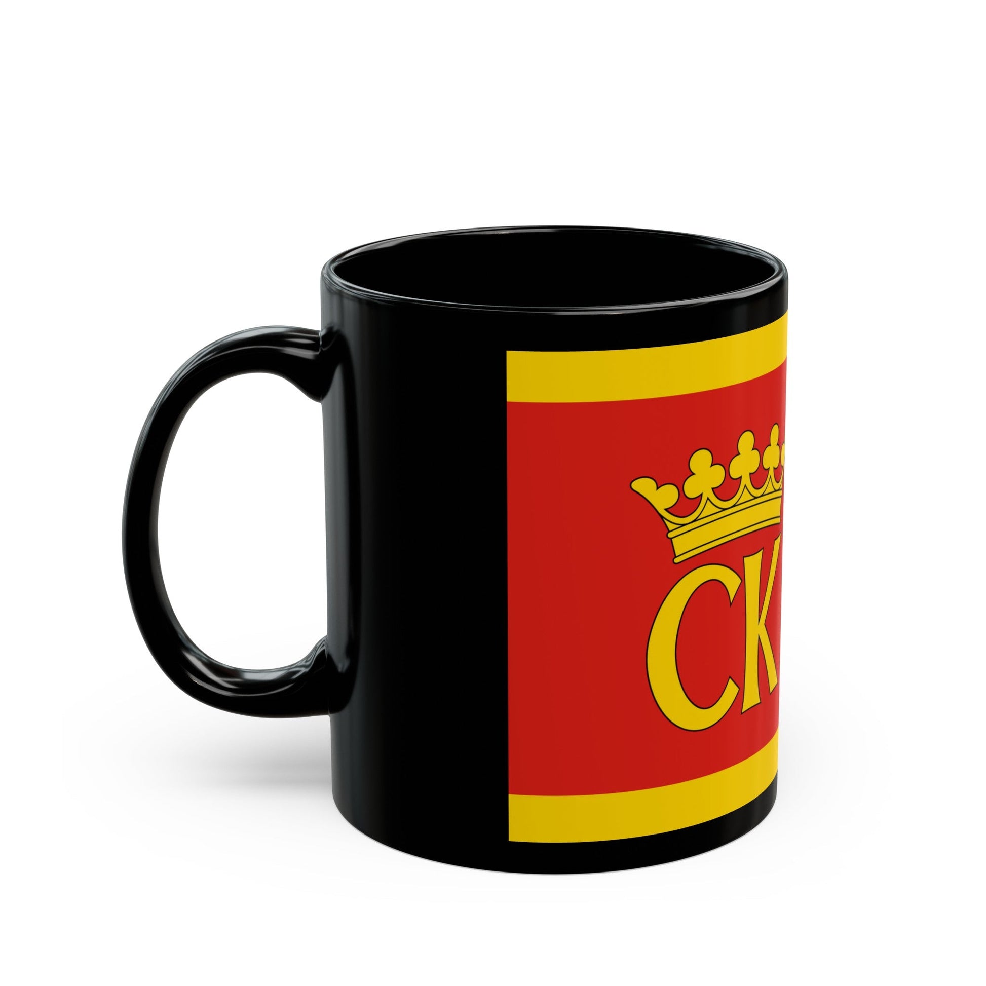 Flag of Kielce Poland - Black Coffee Mug-The Sticker Space