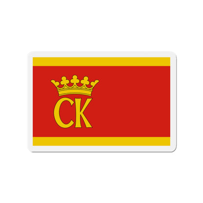 Flag of Kielce Poland - Die-Cut Magnet-2" x 2"-The Sticker Space