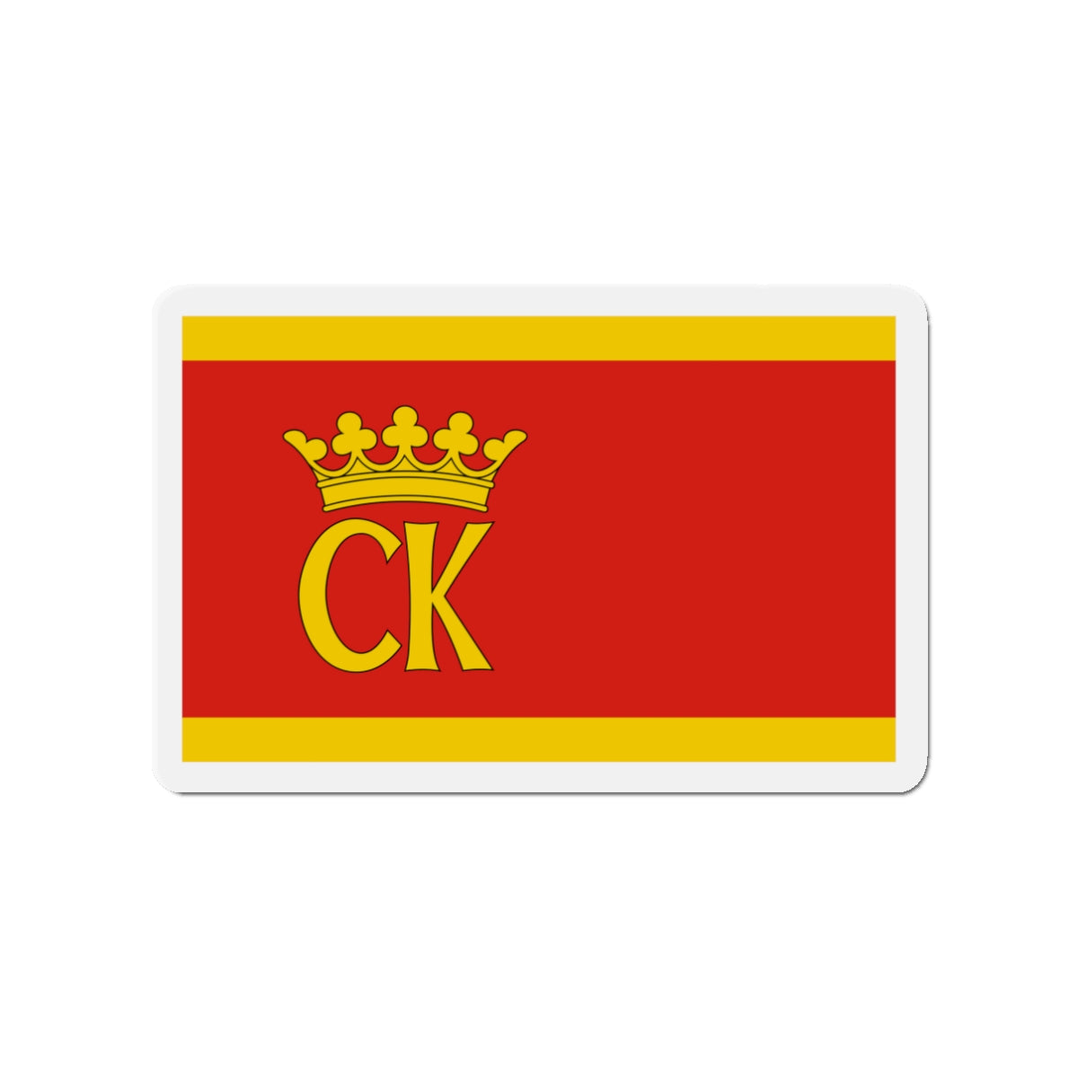 Flag of Kielce Poland - Die-Cut Magnet-3" x 3"-The Sticker Space