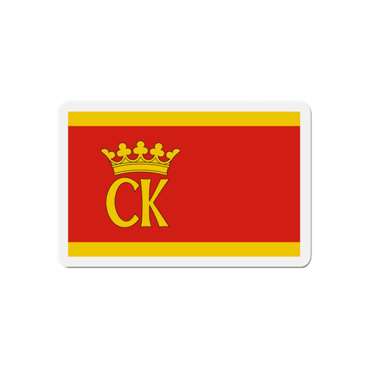 Flag of Kielce Poland - Die-Cut Magnet-6 × 6"-The Sticker Space