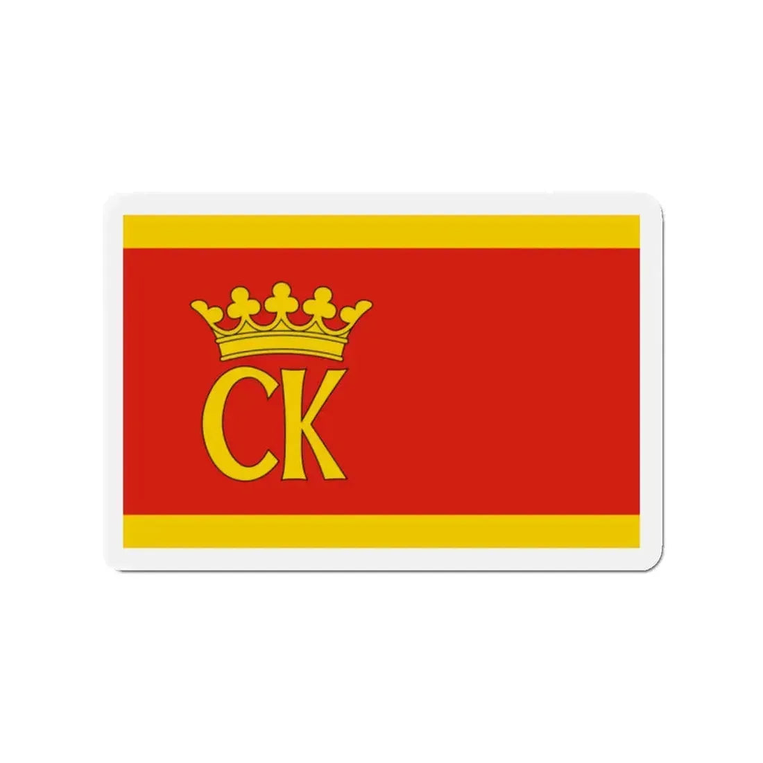 Flag of Kielce Poland - Refrigerator Magnet 2 Inch - The Sticker Space