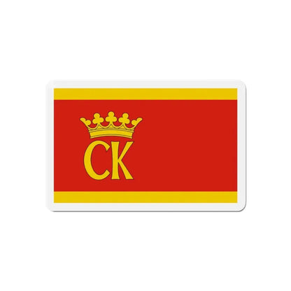 Flag of Kielce Poland - Refrigerator Magnet 6 Inch - The Sticker Space