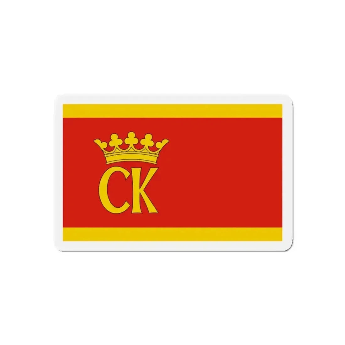 Flag of Kielce Poland - Refrigerator Magnet - The Sticker Space