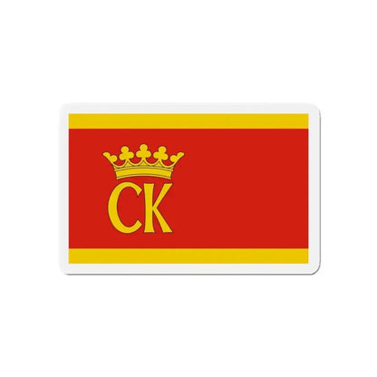 Flag of Kielce Poland - Refrigerator Magnet - The Sticker Space