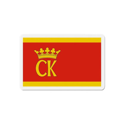 Flag of Kielce Poland - Refrigerator Magnet - The Sticker Space